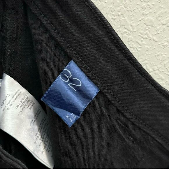 PILCRO Anthropologie The Icon Low Rise Flare Jeans in Black Wash Size 32 - Picture 12 of 13